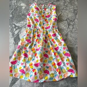100% cotton Colorful Fruit Print Kids Dress size 12-13 Y